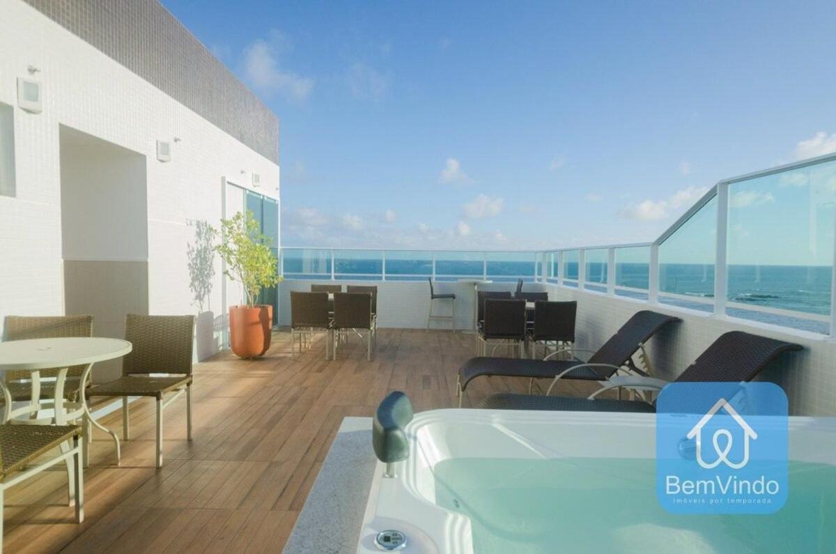 Studio A 150M Da Praia De Piata Salvador Exteriör bild